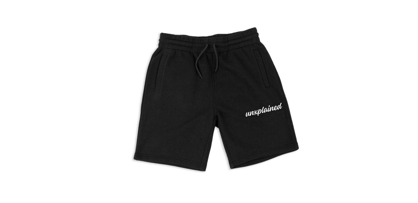 unxplained Embroidered Fleece Shorts